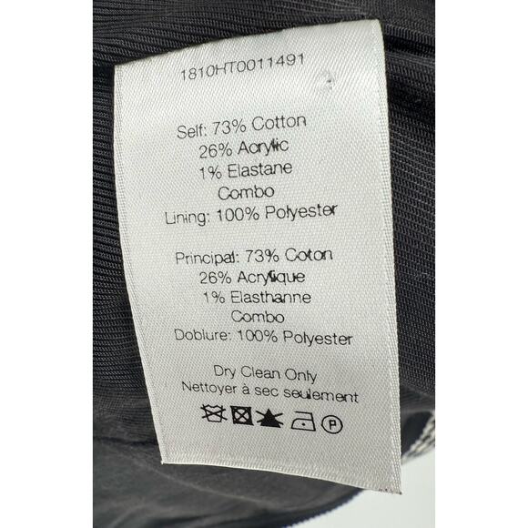 Veronica Beard Airlie Dickey Jacket Black White Houndstooth Preppy Blazer Size 4 - Picture 12 of 16